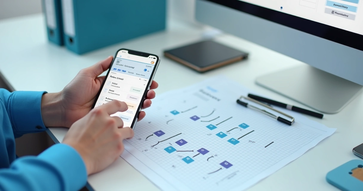 Agenda digital com horários de consultas em clínica