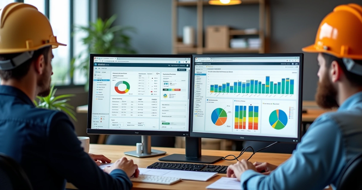 Tela mostrando integração entre ERP e plataforma StayAlign em construção civil