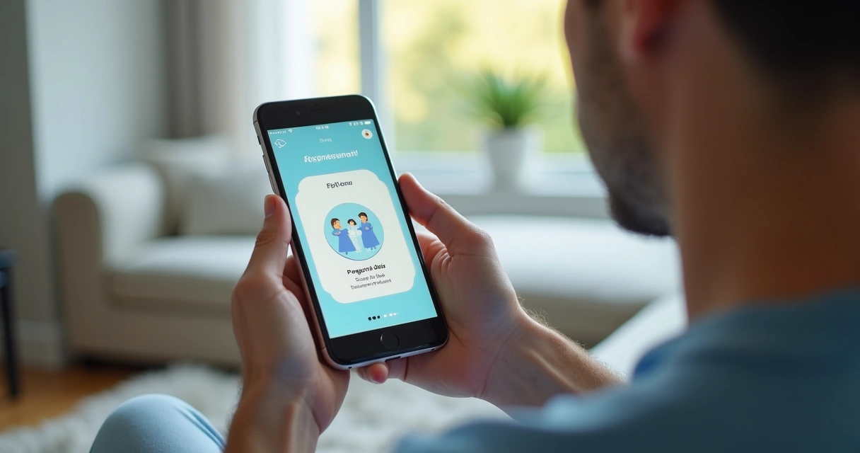 Paciente recebendo lembrete digital de consulta médica